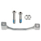 Trickstuff Post Mount Brake Adapter - Post Mount - 180mm - 20mm - Silver - PM 160-180 - Inc Titanium Bolts - Image 1