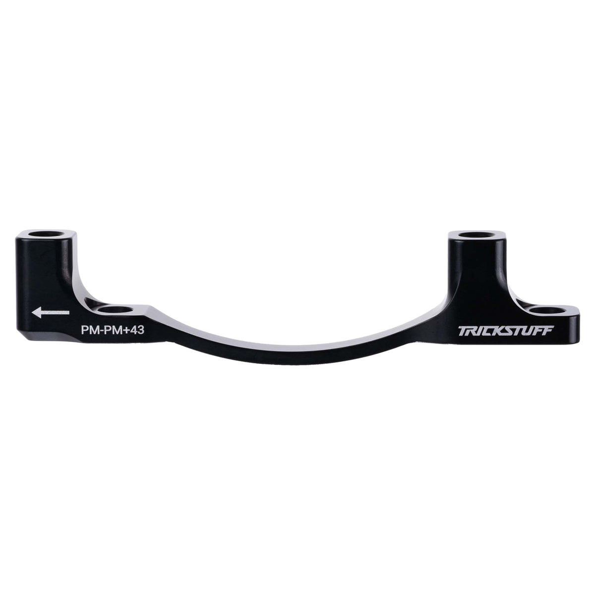 Trickstuff Post Mount Brake Adapter - Post Mount - 203mm / 223mm - 43mm - Black - PM 160-203/180-223 - Image 1
