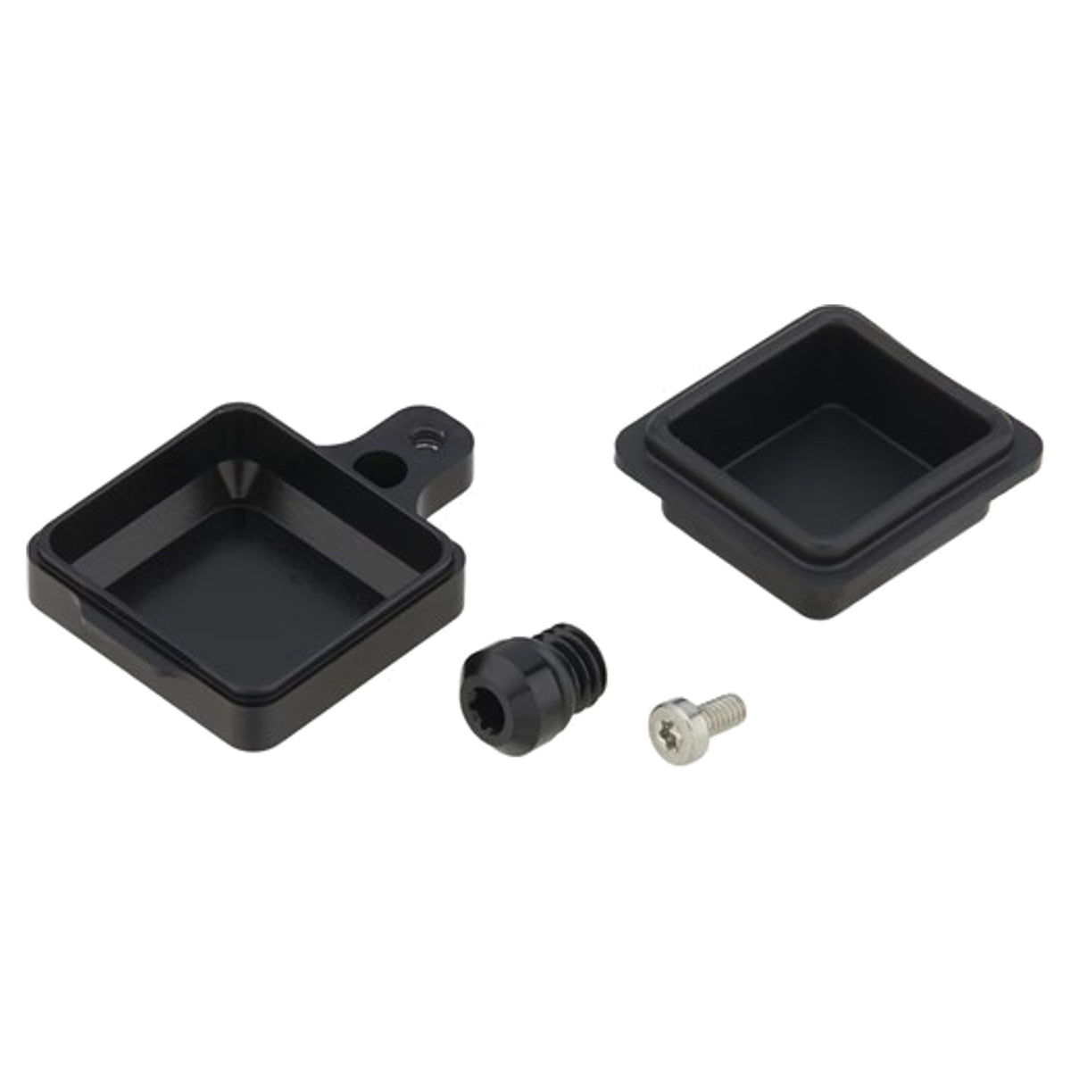 Trickstuff Reservoir Cap Kit - Reservoir Cap Kit L&R - Black - Piccola - Image 1