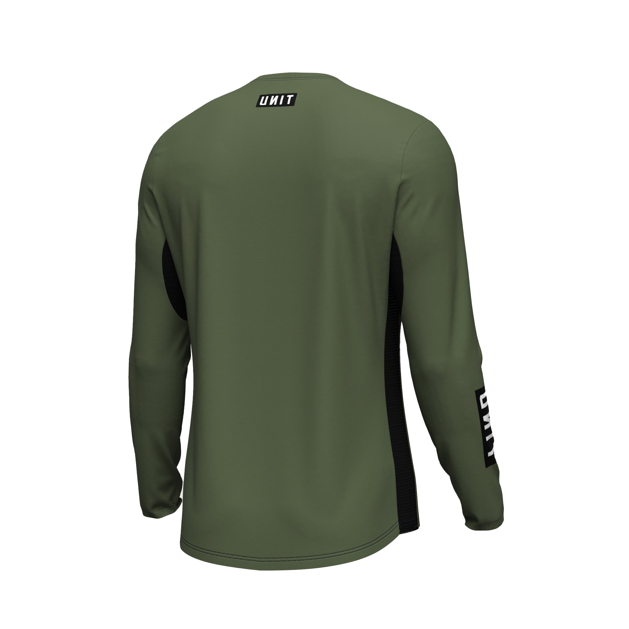 Unit Men's Long Sleeve Jersey - M - Stack - Military | MTB Direct