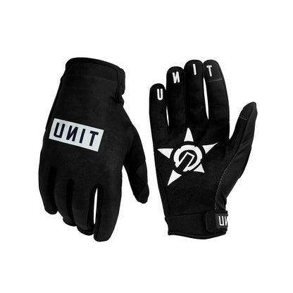 Unit Velcro Men's Gloves - XL - Stack - Black - Image 1