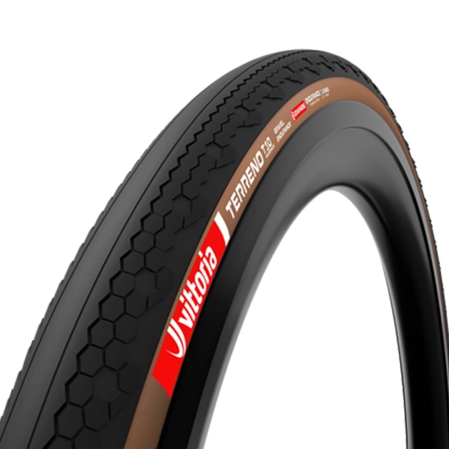 Vittoria Terreno T10 Tyre - 700c - 45mm - Yes - Endurance Formulation - Endurance - Hard - Heavy Duty Protection - Folding - Tan - Image 1