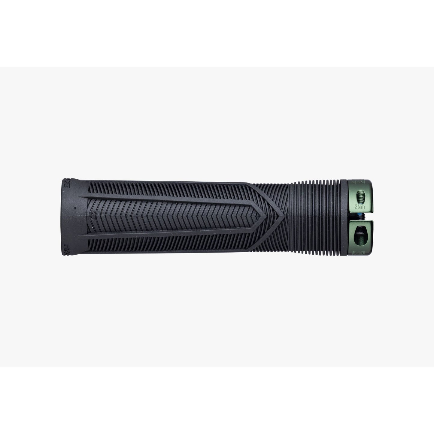 Race Face Chester Lock On Grips - Black With Forest Green Clamps - Single Lock On Grips - 31mm