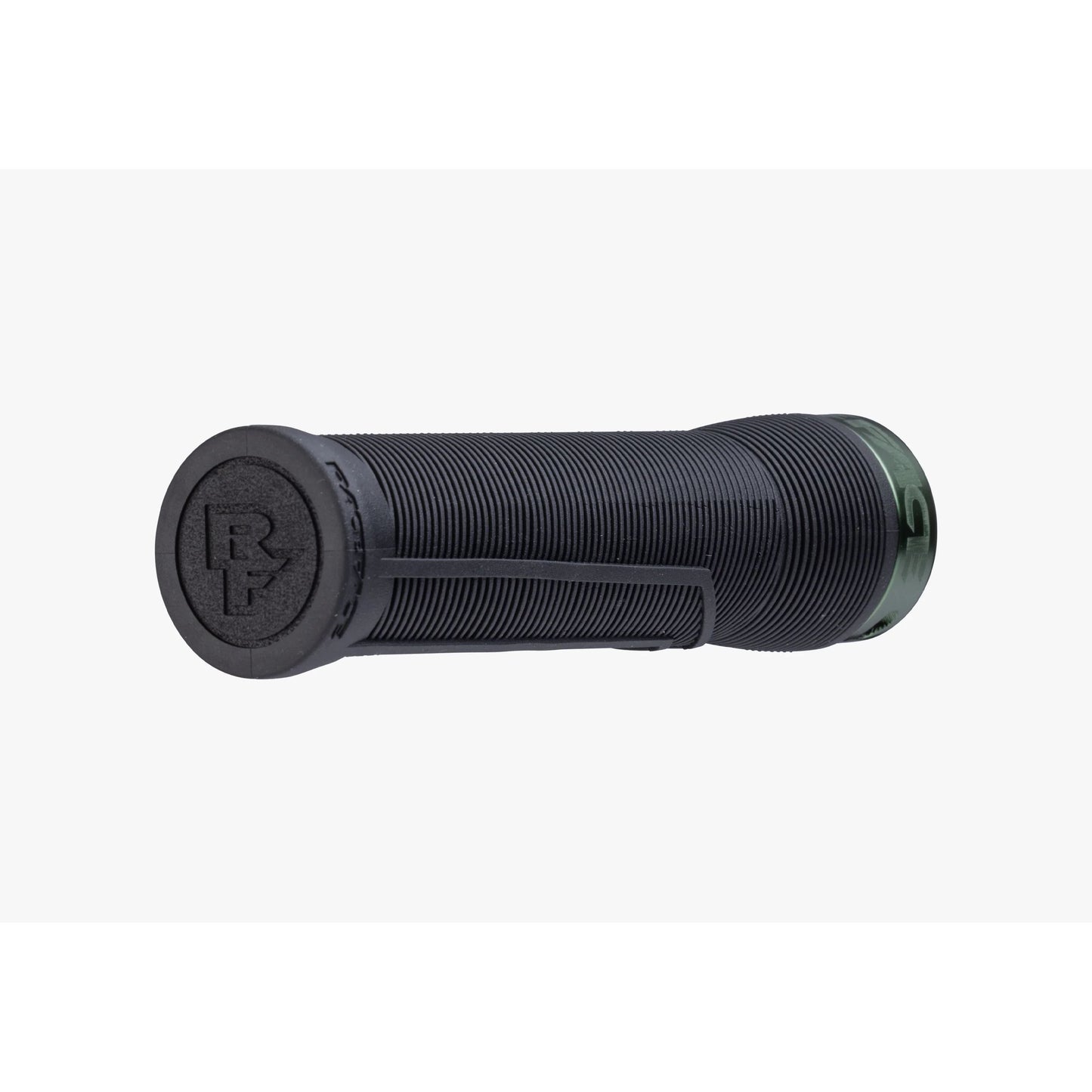 Race Face Chester Lock On Grips - Black With Forest Green Clamps - Single Lock On Grips - 34mm
