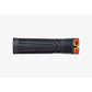 Race Face Chester Lock On Grips - Black With Orange Clamps - Single Lock On Grips - 34mm