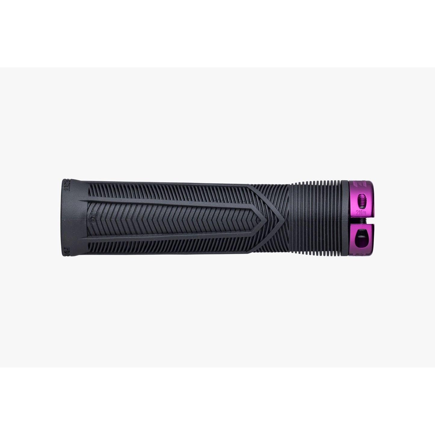 Race Face Chester Lock On Grips - Black With Purple Clamps - Single Lock On Grips - 34mm