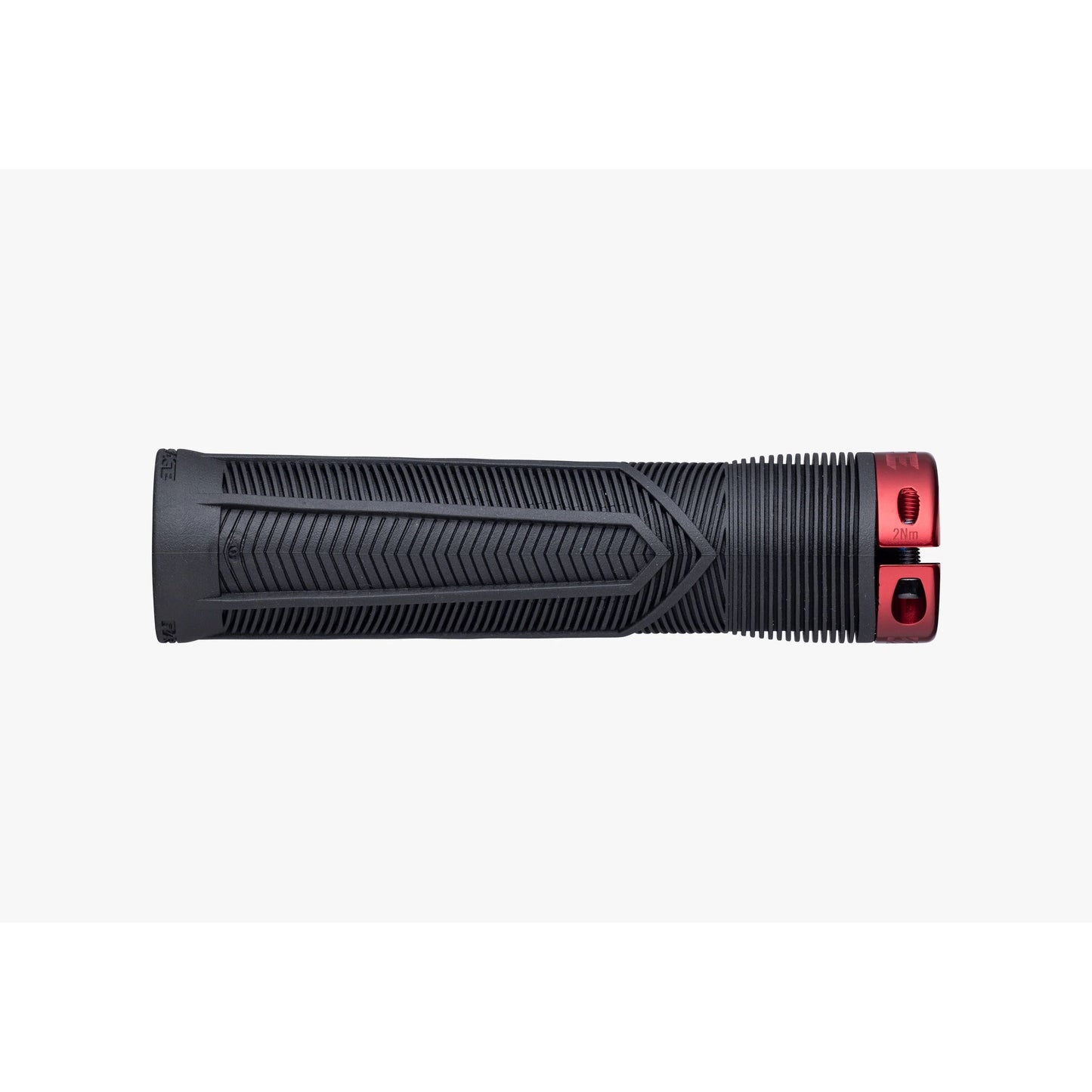 Race Face Chester Lock On Grips - Black With Red Clamps - Single Lock On Grips - 31mm