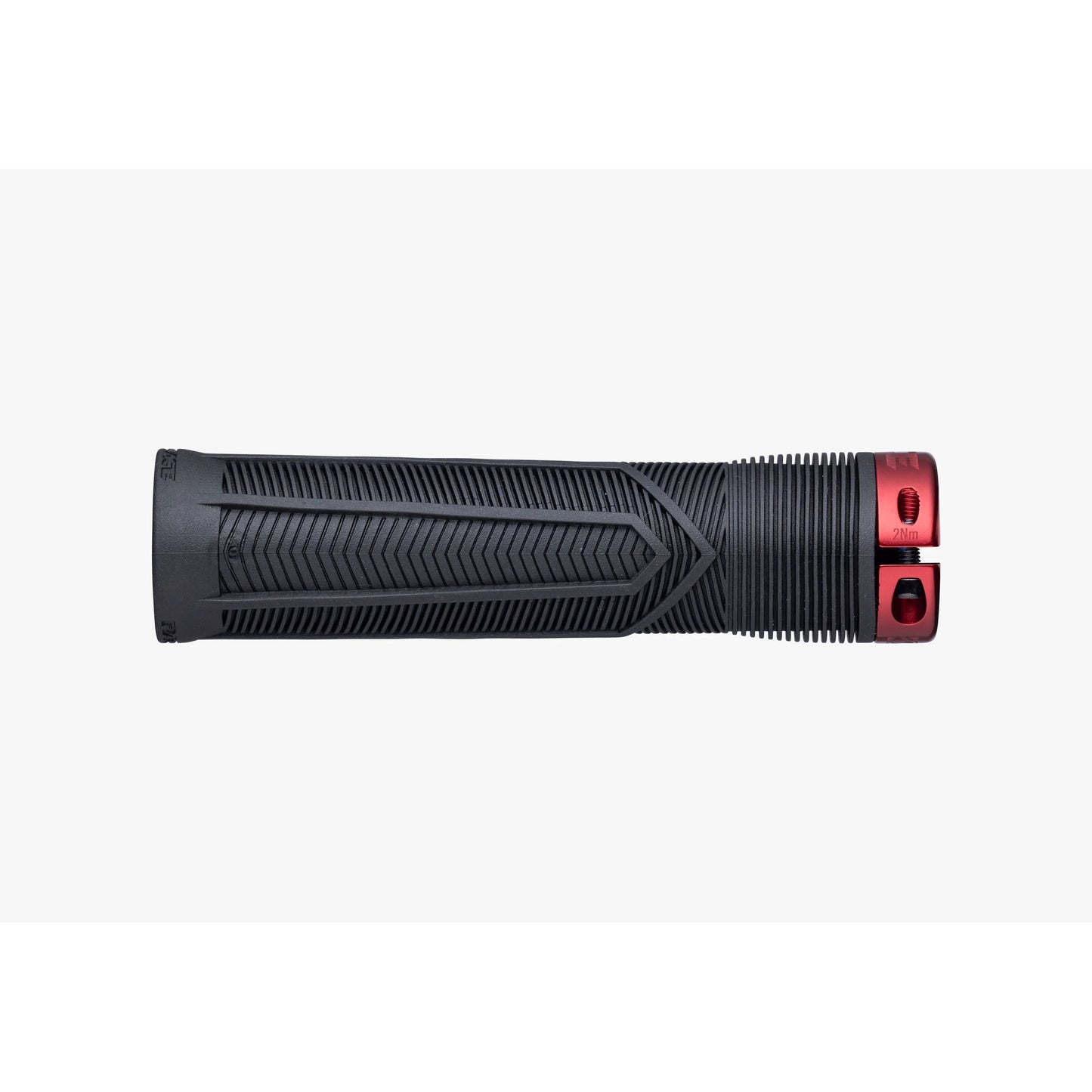 Race Face Chester Lock On Grips - Black With Red Clamps - Single Lock On Grips - 34mm