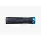 Race Face Chester Lock On Grips - Black With Turquoise Clamps - Single Lock On Grips - 31mm