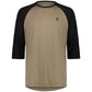 Mons Royale Tarn Merino Shift Raglan 3-4 Sleeve Mens Jersey - M - Walnut - Black