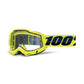 100 Percent Accuri 2 Enduro MTB Goggles - One Size Fits Most - Fluo Yellow - Clear Vented Dual Lens