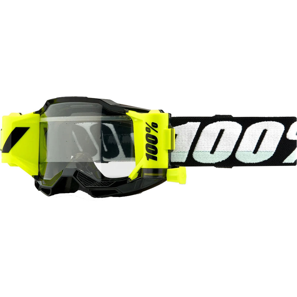 100 Percent Accuri 2 Forecast Youth MTB Goggles - One Size Fits Most - Black - Clear Lens