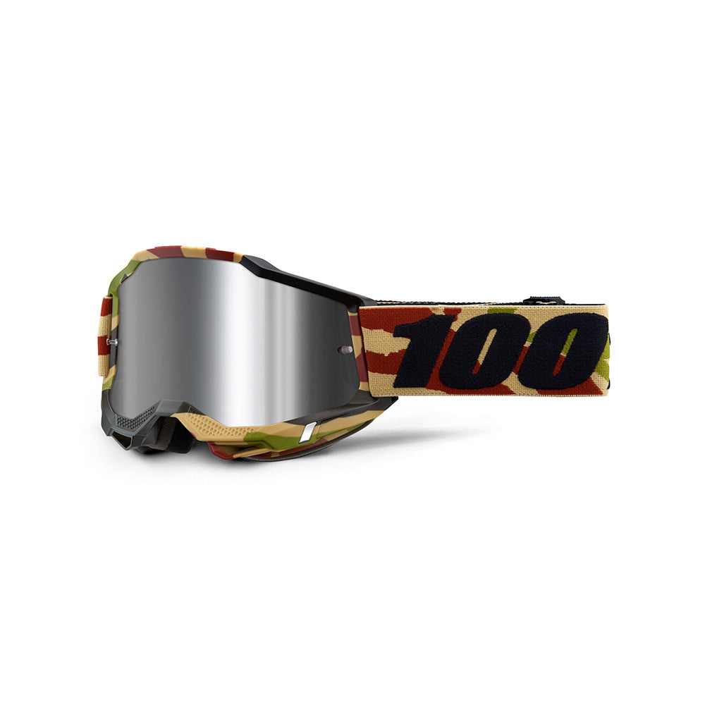 100 Percent Accuri 2 Goggles - One Size Fits Most -  Mission - Mirror Silver Flash Lens