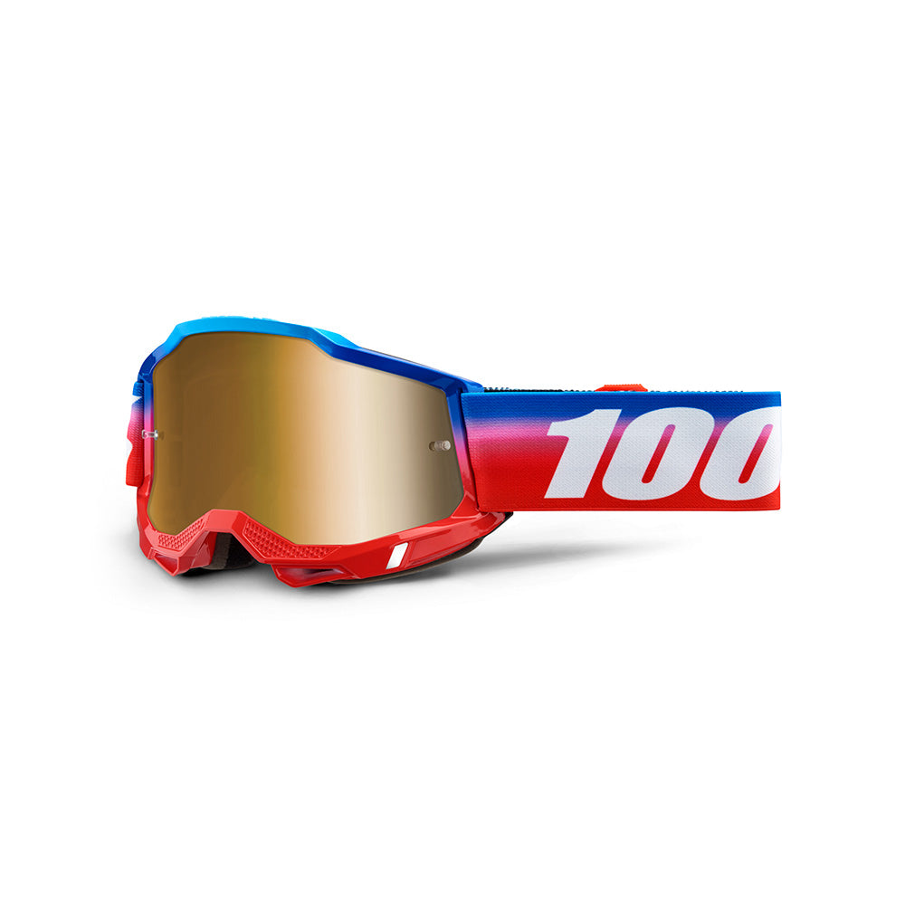 100 Percent Accuri 2 Goggles - One Size Fits Most -  Unity - Mirror True Gold Lens