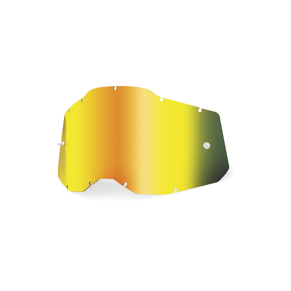 100 Percent Accuri 2 Strata 2 Youth Replacement Lens - Youth One Size Fits Most - Sheet Mirror Gold Lens