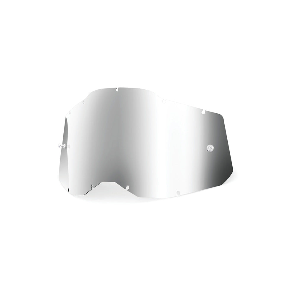 100 Percent Accuri 2 Strata 2 Youth Replacement Lens - Youth One Size Fits Most - Sheet Mirror Silver Lens