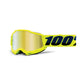 100 Percent Accuri 2 Youth Goggles - Youth One Size Fits Most -  Fluro Yellow - Mirror Gold Lens