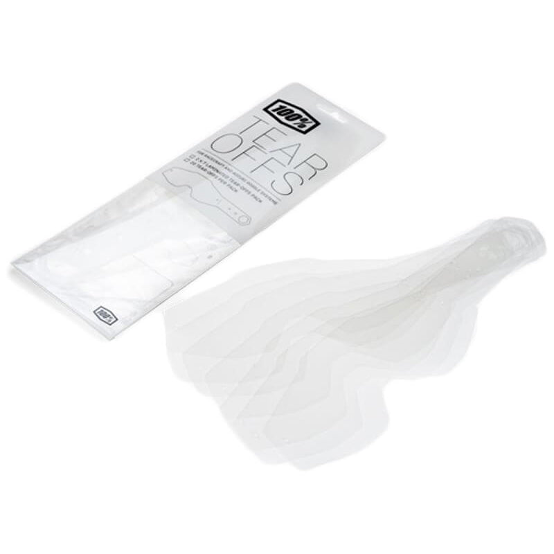 100 Percent Accuri Racecraft Strata Tear Offs - Adult - Standard - Pack Of 20