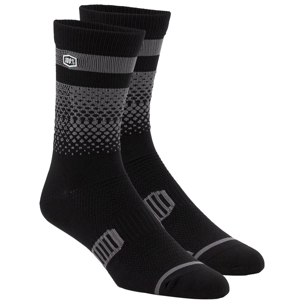 100 Percent Advocate Performance Socks - S-M - Black - Charcoal