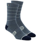 100 Percent Advocate Performance Socks - S-M - Slate - Navy