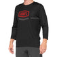 100 Percent Airmatic 3-4 Sleeve Jersey - S - Black - Red