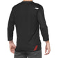 100 Percent Airmatic 3-4 Sleeve Jersey - S - Black - Red