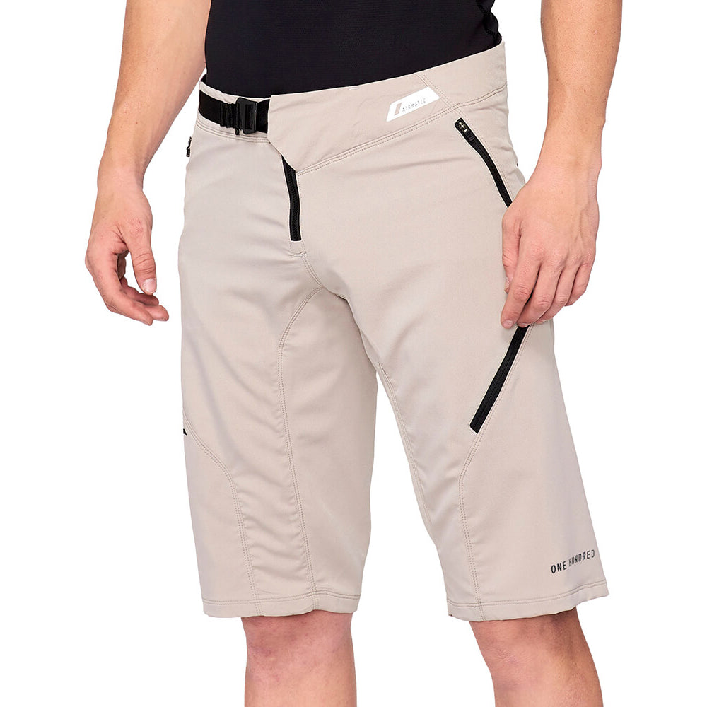 100 Percent Airmatic Shorts - XL-36 - Warm Grey