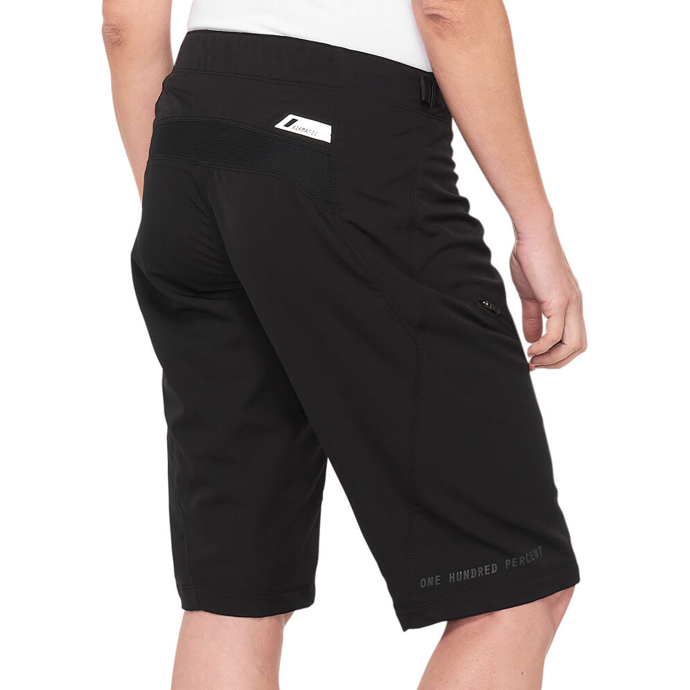 100 Percent Airmatic Women's Shell Shorts - XL - Black