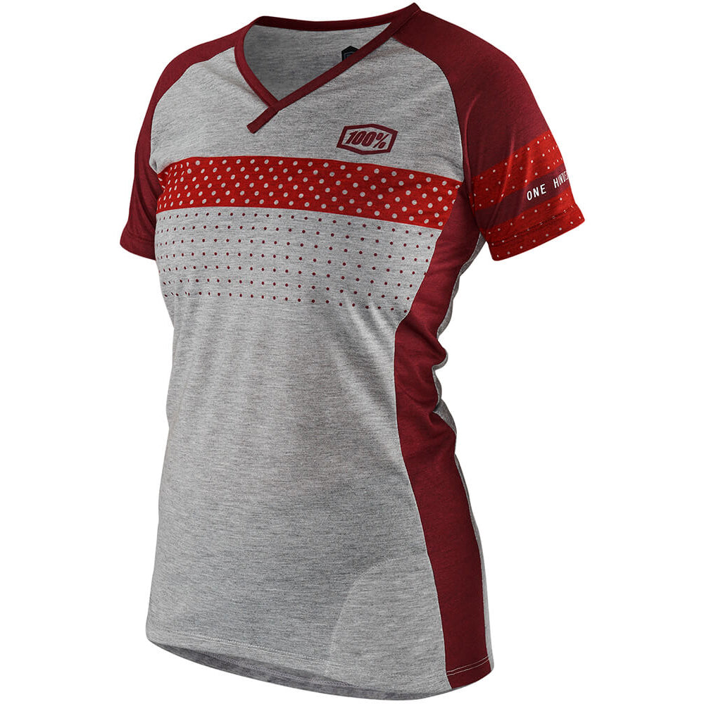 100 Percent Airmatic Women's Short Sleeve Jersey - XL - Red