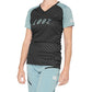 100 Percent Airmatic Women's Short Sleeve Jersey - S - Seafoam Checkers