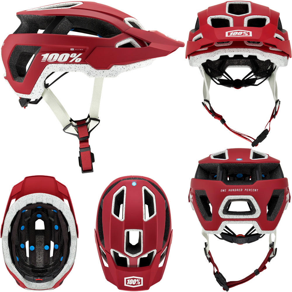 100 Percent Altec Helmet -  S/M - Deep Red
