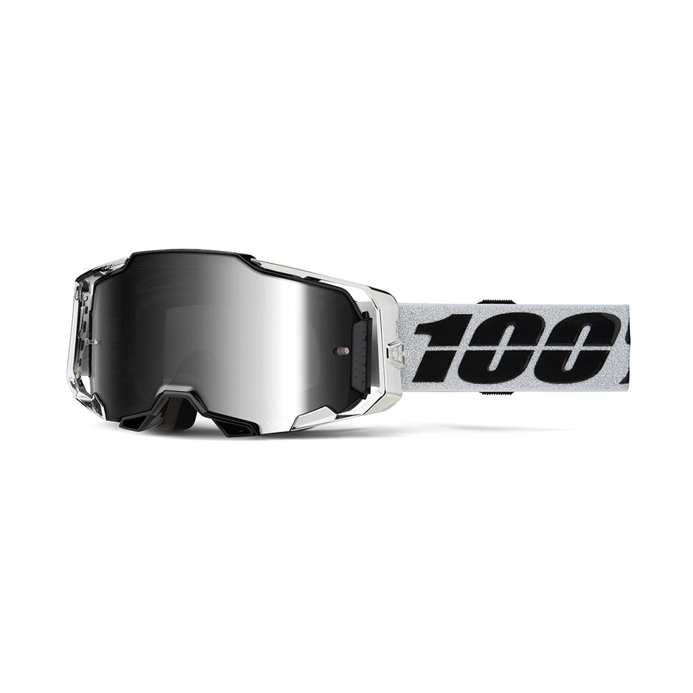 100 Percent Armega Goggles - One Size Fits Most -  Atac - Mirror Silver Lens