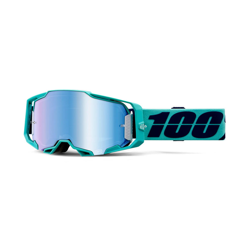 100 Percent Armega Goggles - One Size Fits Most -  Esterel - Mirror Blue Lens