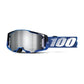100 Percent Armega Goggles - One Size Fits Most - Rockchuck - Flash Silver Mirror Lens