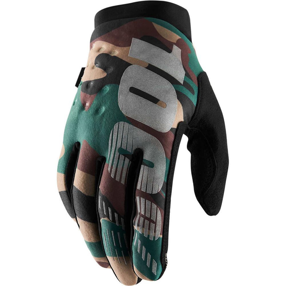 100 Percent Brisker Glove - S - Camo - Black