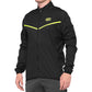 100 Percent Corridor Stretch Windbreaker Jacket - S - Black- Yellow