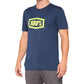 100 Percent Cropped Tech Tee - S - Navy
