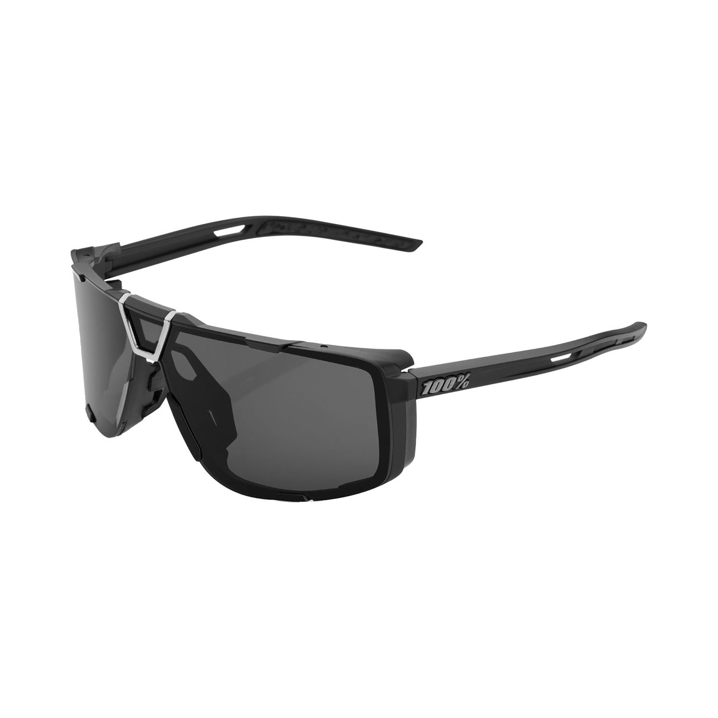 100 Percent Eastcraft Sunglasses - One Size Fits Most - Matte Black Smoke Lens