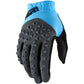 100 Percent Geomatic Gloves - M - Cyan - Charcoal