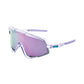 100 Percent Glendale Sunglasses - Polished Translucent Lavender - HiPER Lavender Mirror Lens