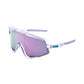 100 Percent Glendale Sunglasses - One Size Fits Most - Polished Translucent Lavender Hiper Lavender Mirror Lens