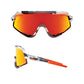 100 Percent Glendale Sunglasses - One Size Fits Most - Soft Tact Grey Camo Hiper Red Multilayer Lens