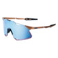 100 Percent Hypercraft Sunglasses - One Size Fits Most - Matte Copper Chromium Hiper Red Multilayer Mirror Lens