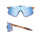 100 Percent Hypercraft Sunglasses - Matte Copper Chromium - HiPER Red Multilayer Mirror Lens