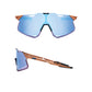 100 Percent Hypercraft Sunglasses - One Size Fits Most - Matte Copper Chromium Hiper Red Multilayer Mirror Lens