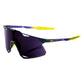 100 Percent Hypercraft Sunglasses - One Size Fits Most - Matte Metallic Digital Brights Dark Purple Lens