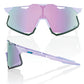 100 Percent Hypercraft Sunglasses - Polished Lavender - HiPER Lavender Mirror Lens
