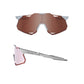 100 Percent Hypercraft XS Sunglasses - One Size Fits Most - Matte St Grey Hiper Crimson Silver Mirror Lens