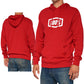 100 Percent Icon Fleece Hoodie - L - Deep Red