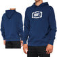 100 Percent Icon Fleece Hoodie - M - Navy
